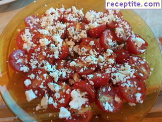 Tomatoes with basil Tomatoes with basil