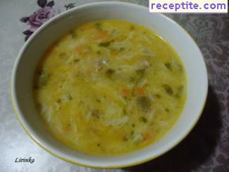 Soup balls with vermicelli