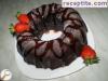 Chocolate sponge cake with chocolate spread