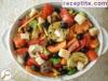 Salad of roasted vegetables on BBQ