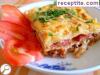 Lasagna with minced meat and bechamel sauce