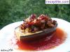 Stuffed eggplant with minced meat and tomatoes